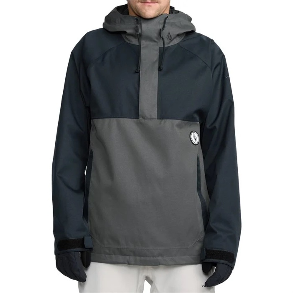 Volcom Men's Hossegor 20k Pullover snowboard jacket